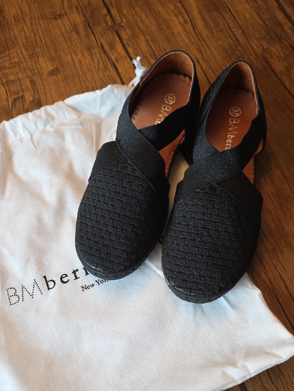 bernie mev. Black Layla Slip-On Flats